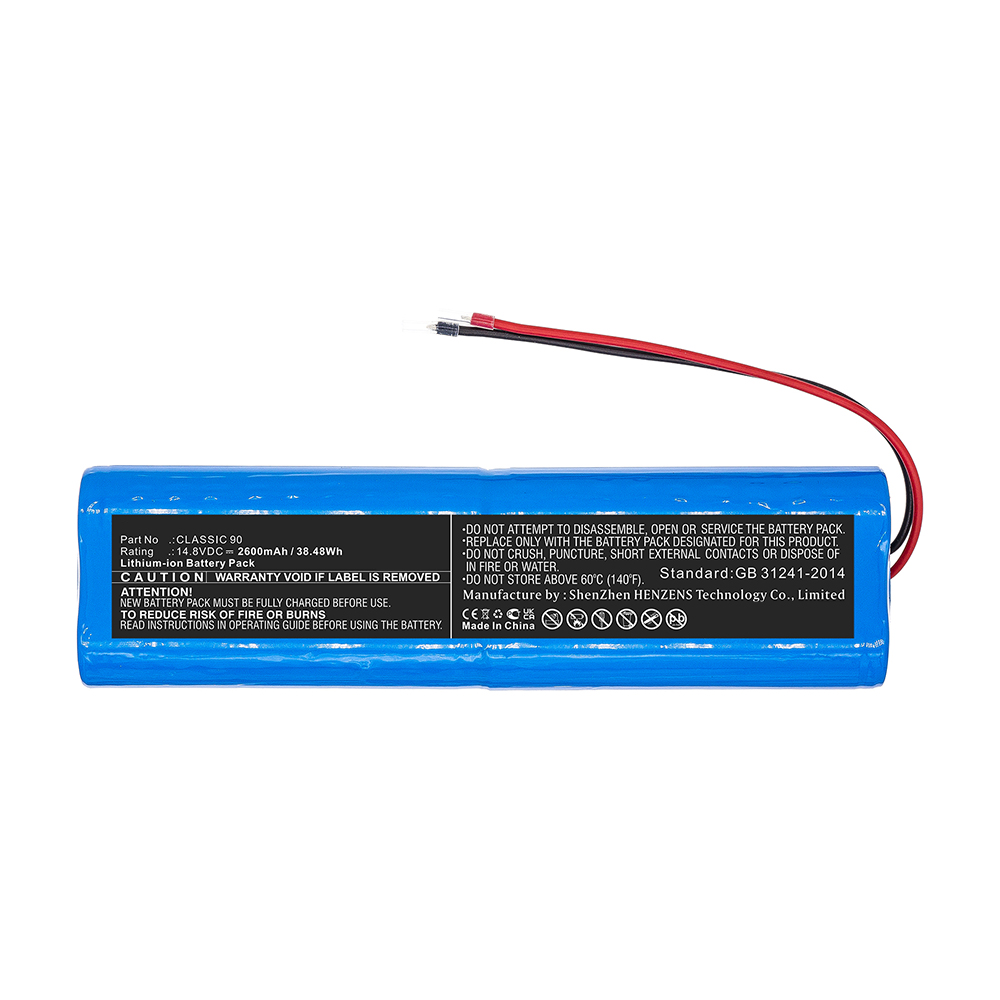 Synergy Digital Medical Battery, Compatible with Creative CLASSIC 90 Medical Battery (Li-ion, 14.8V, 2600mAh)