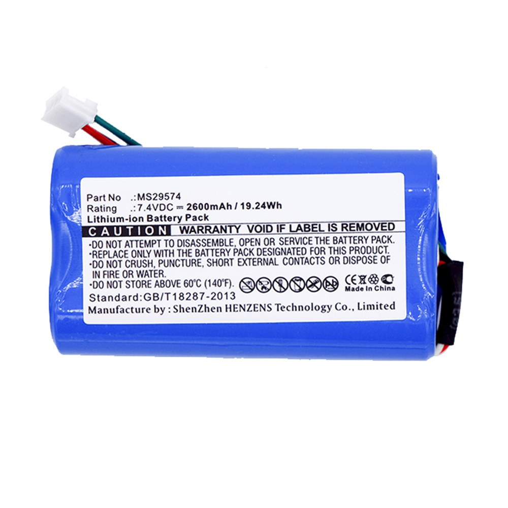 Synergy Digital Medical Battery, Compatible with Drager MS17465 Medical Battery (Li-ion, 7.4V, 2600mAh)