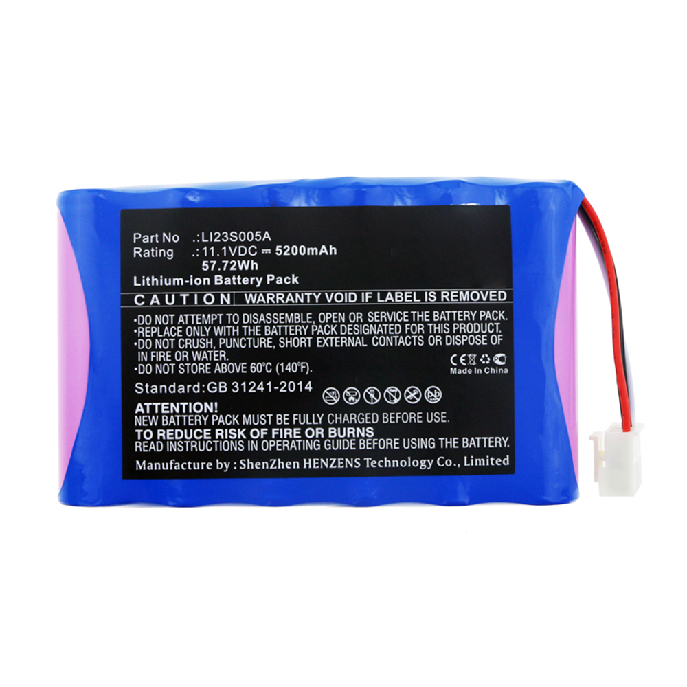 Synergy Digital Medical Battery, Compatible with Mindray LI23S005A Medical Battery (Li-ion, 11.1V, 5200mAh)