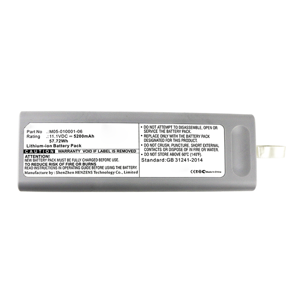 Synergy Digital Medical Battery, Compatible with Mindray 0146-00-0069 Medical Battery (Li-ion, 11.1V, 5200mAh)