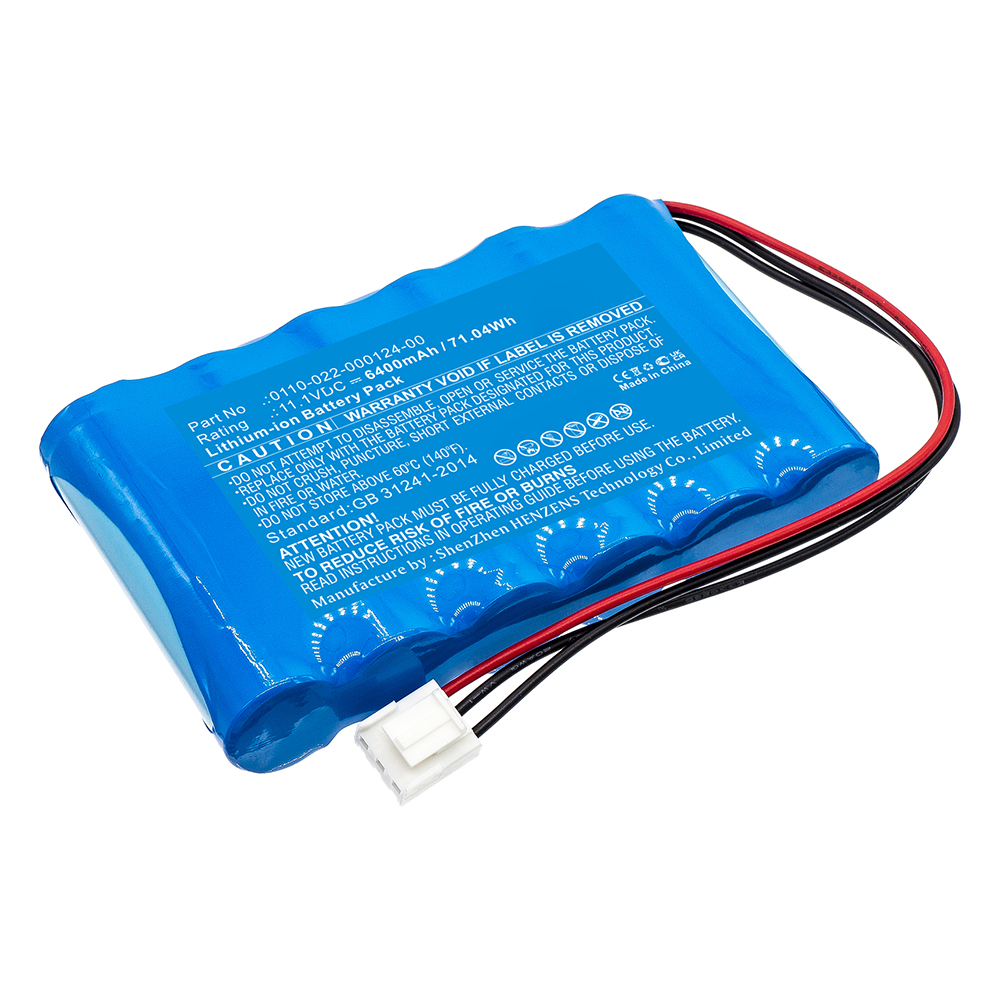 Synergy Digital Medical Battery, Compatible with COMEN  0110-022-000124-00 Medical Battery (Li-ion, 11.1V, 6400mAh)