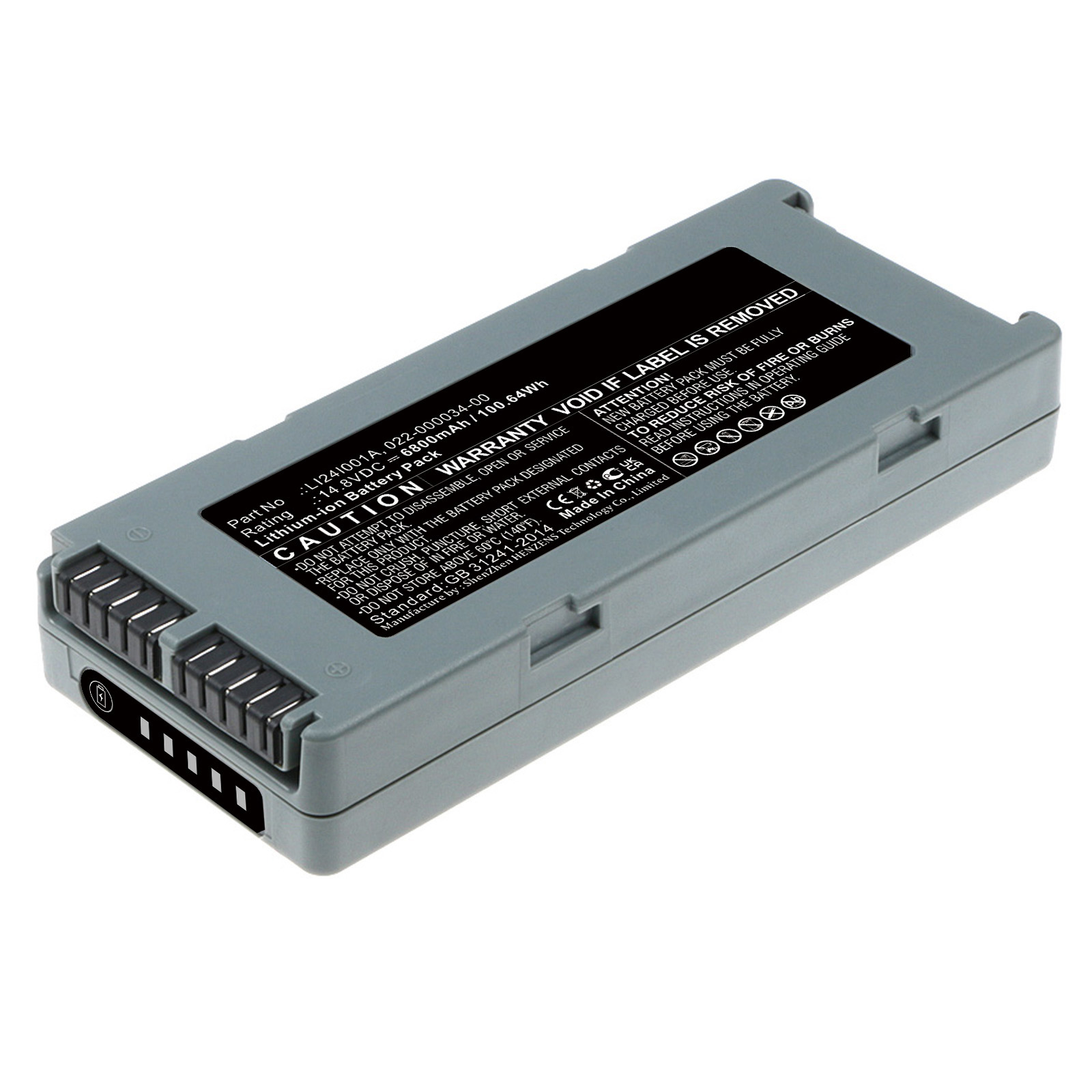Synergy Digital Medical Battery, Compatible with Mindray LI24I001A Medical Battery (Li-ion, 14.8V, 6800mAh)