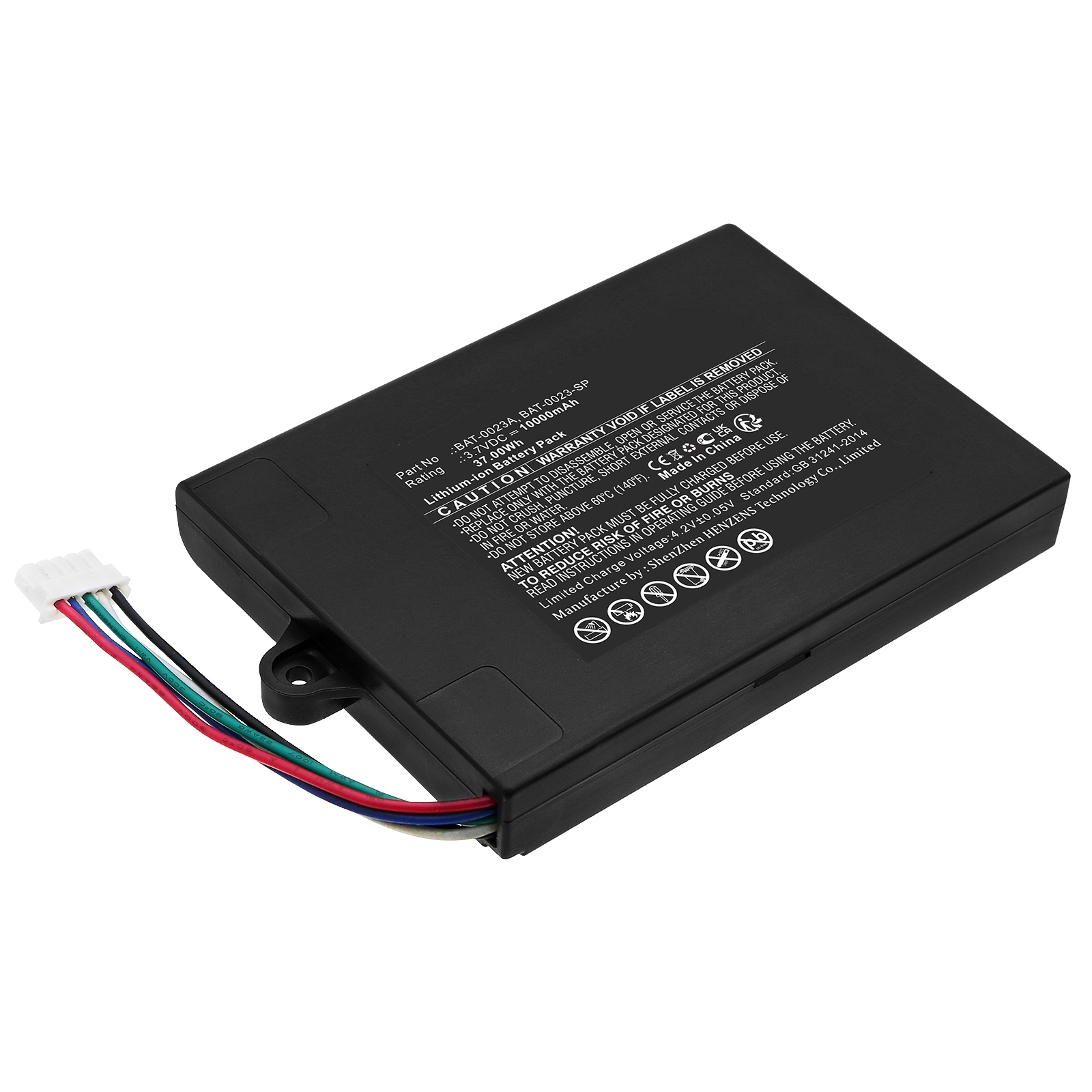 Synergy Digital Medical Battery, Compatible with Given Imagion BAT-0023A Medical Battery (Li-ion, 3.7V, 10000mAh)