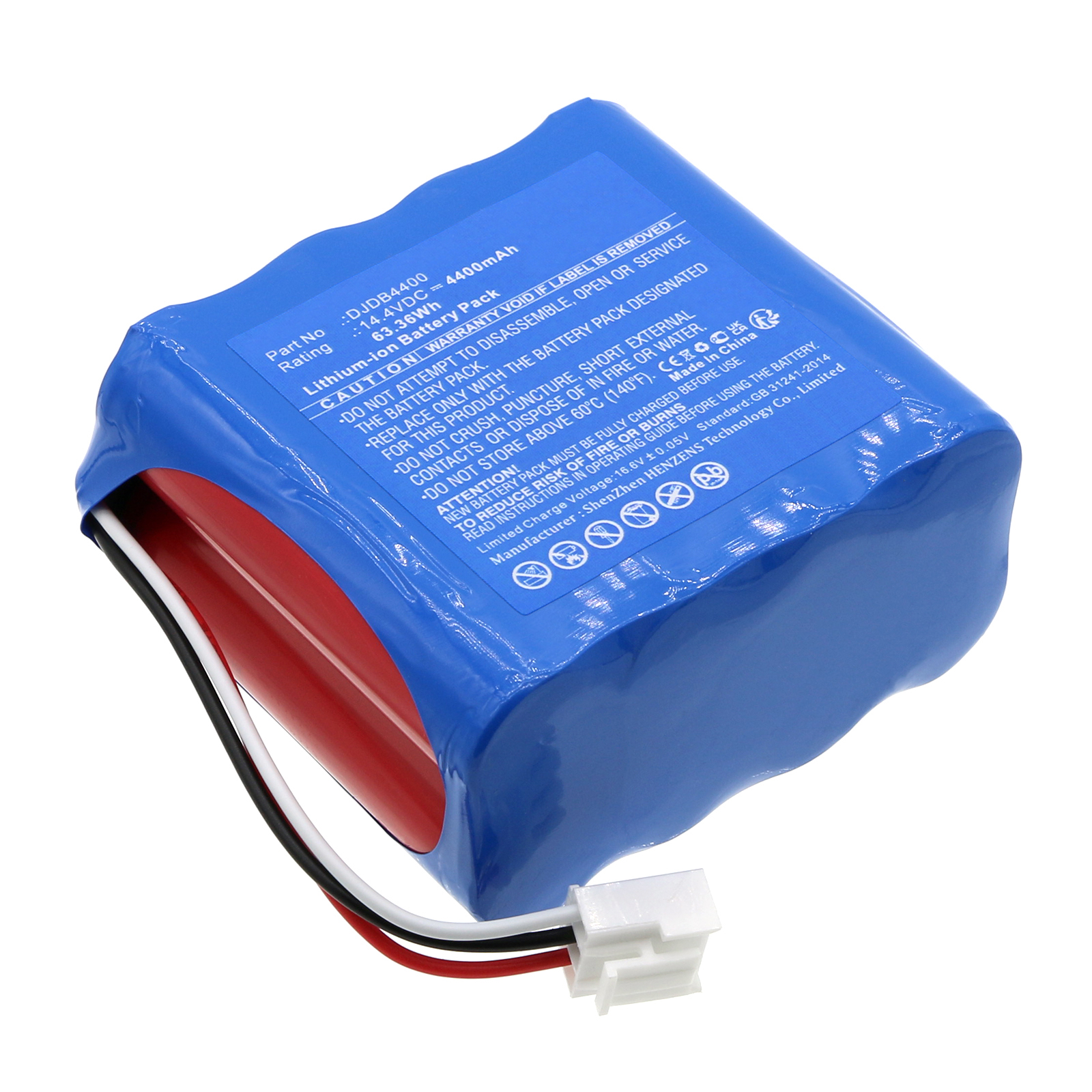 Synergy Digital Medical Battery, Compatible with CMICS DJDB4400 Medical Battery (Li-ion, 14.4V, 4400mAh)