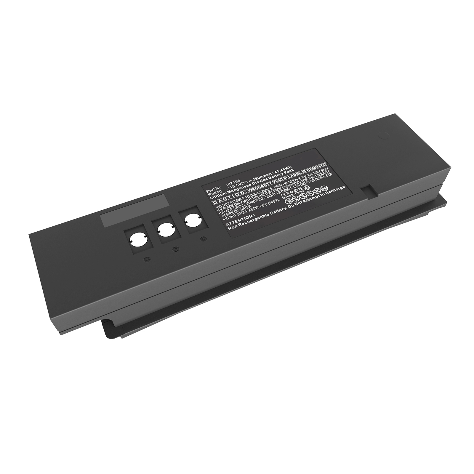 Synergy Digital Medical Battery, Compatible with Primedic 97195 Medical Battery (Li-MnO2, 15.5V, 2800mAh)