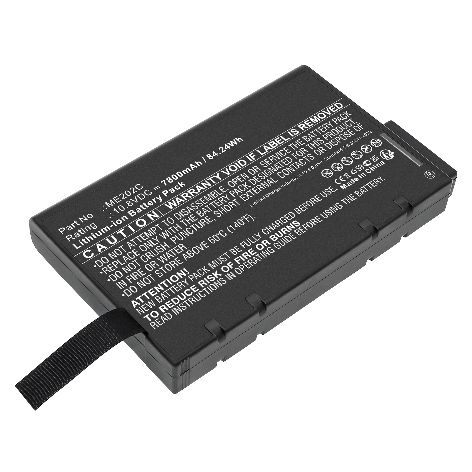 Synergy Digital Medical Battery, Compatible with Philips ME202C Medical Battery (Li-ion, 10.8V, 7800mAh)