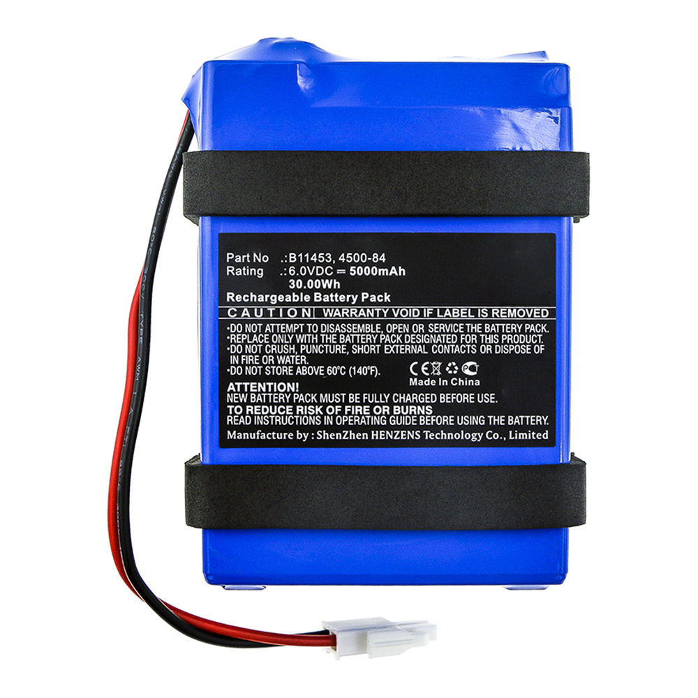 Synergy Digital Medical Battery, Compatible with Welch-Allyn 4500-84 Medical Battery (Sealed Lead Acid, 6V, 5000mAh)