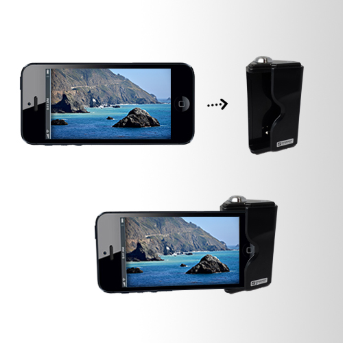 Shutter Release Grip For iPhone 5, 5s - Black - iPhone 5, 5s Camera Accessory