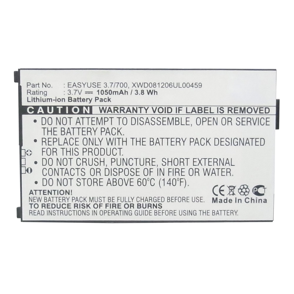 Synergy Digital Cell Phone Battery, Compatible with Doro DBK-700, EASYUSE 3.7/700, XWD081206UL00459 Cell Phone Battery (Li-ion, 3.7V, 1050mAh)