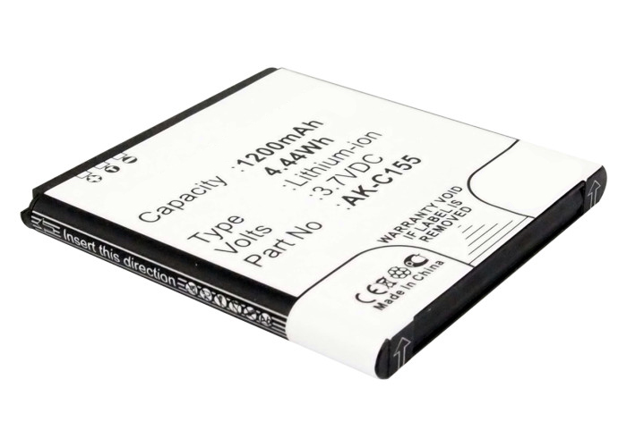 Synergy Digital Cell Phone Battery, Compatible with Emporia AK-C155 Cell Phone Battery (3.7V, Li-ion, 1200mAh)