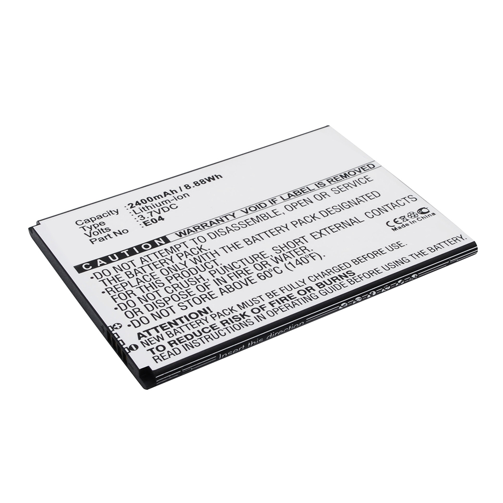 Synergy Digital Cell Phone Battery, Compatible with Elephone E04 Cell Phone Battery (3.7V, Li-ion, 2400mAh)