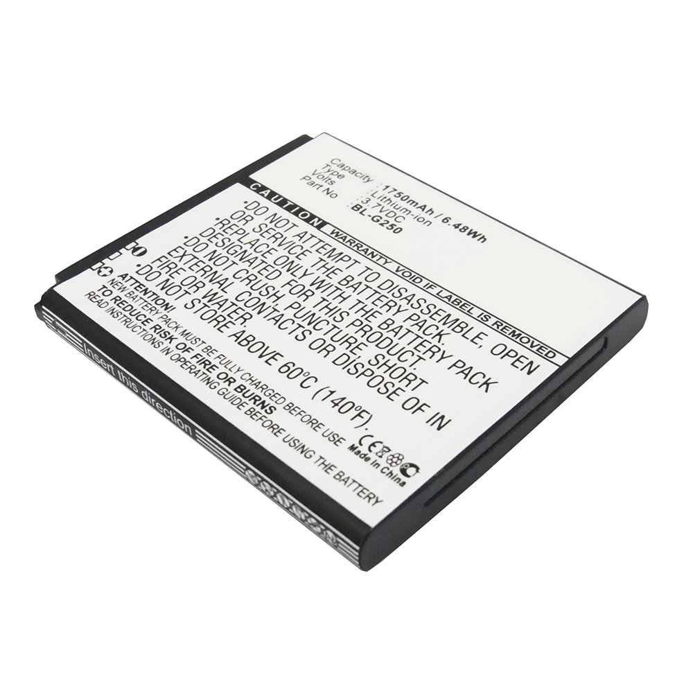 Synergy Digital Cell Phone Battery, Compatible with GIONEE BL-G205 Cell Phone Battery (3.7V, Li-ion, 1750mAh)
