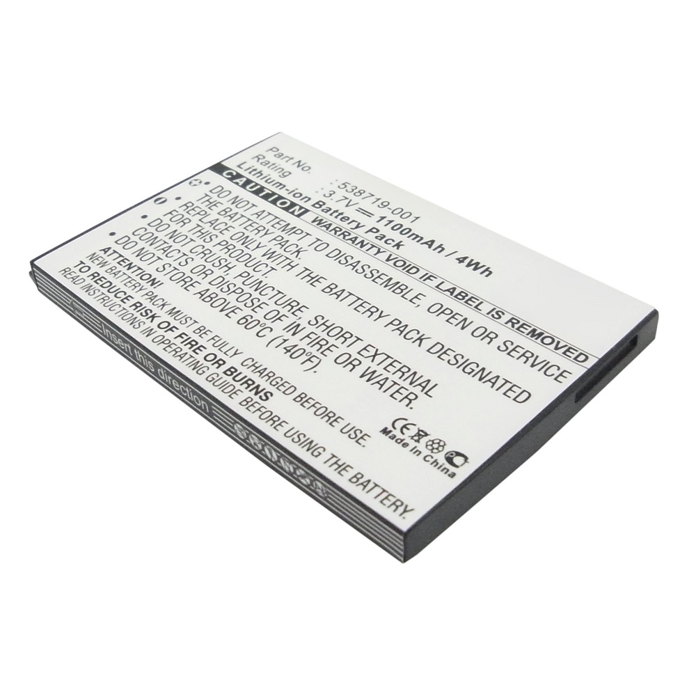 Synergy Digital Cell Phone Battery, Compatible with HP 538719-001, 538722-001, HSTNH-T21C-S Cell Phone Battery (3.7V, Li-ion, 1100mAh)
