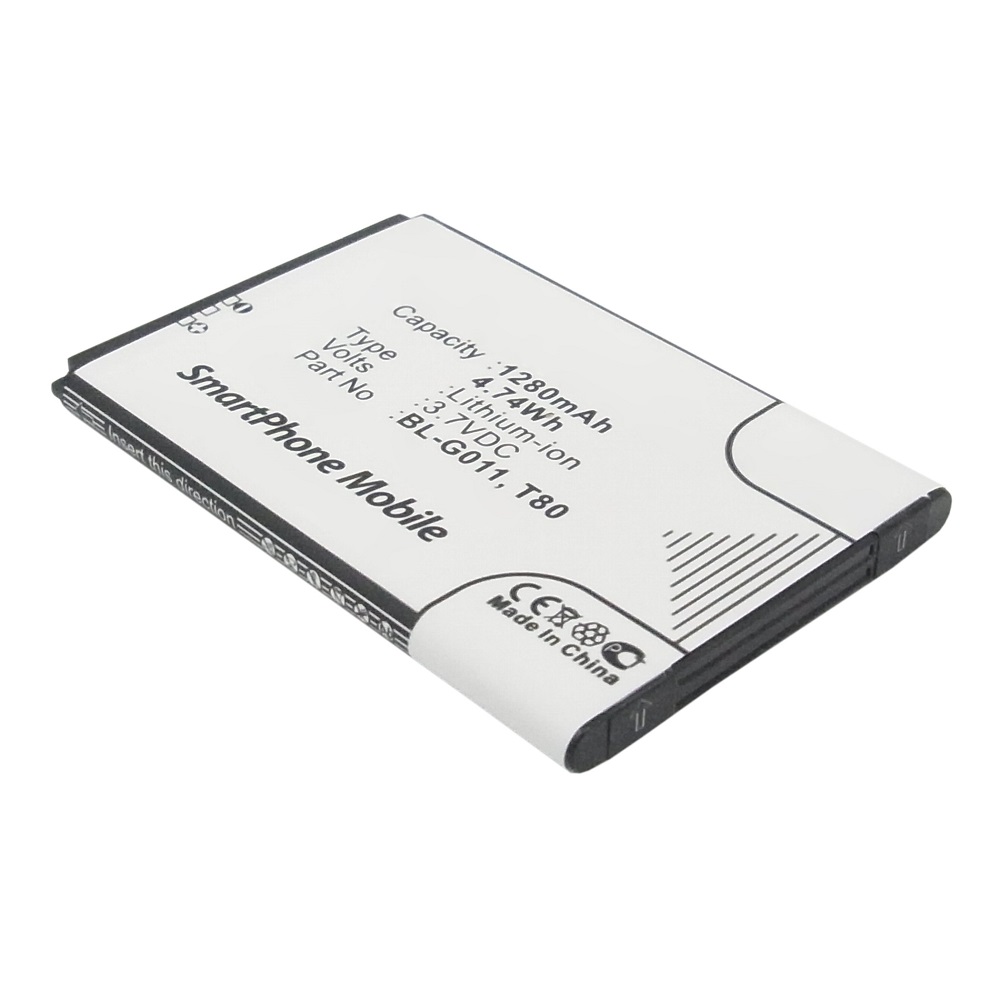 Synergy Digital Cell Phone Battery, Compatible with GIONEE BL-G011 Cell Phone Battery (3.7V, Li-ion, 1280mAh)