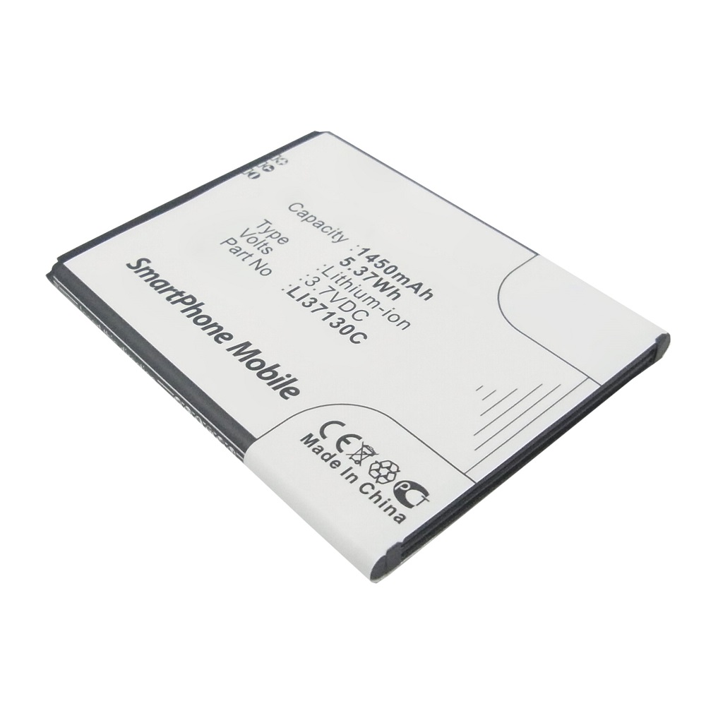 Synergy Digital Cell Phone Battery, Compatible with Hisense Li37130C Cell Phone Battery (3.7V, Li-ion, 1450mAh)