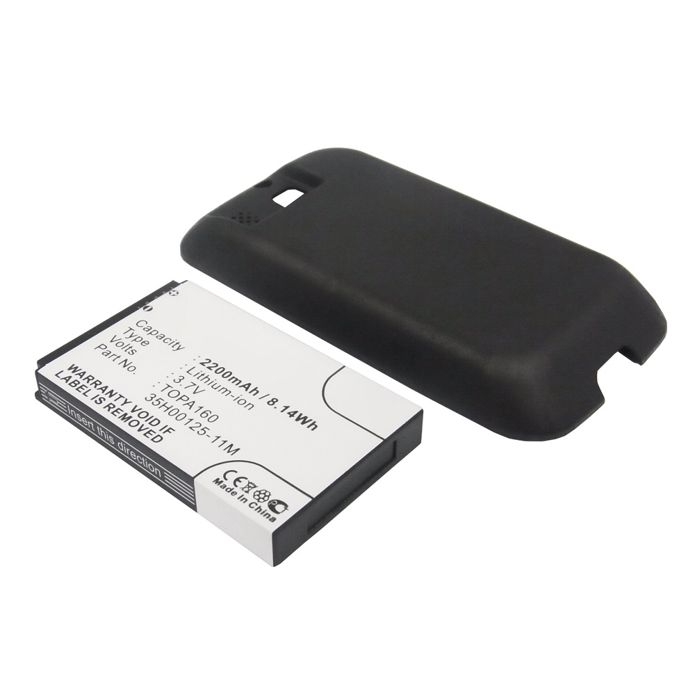 Synergy Digital Cell Phone Battery, Compatible with HTC 35H00125-11M, TOPA160 Cell Phone Battery (3.7V, Li-ion, 2200mAh)