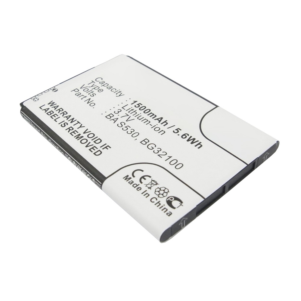 Synergy Digital Cell Phone Battery, Compatible with HTC 35H00152-00M, 35H00159-00M, BA S530 Cell Phone Battery (3.7V, Li-ion, 1500mAh)