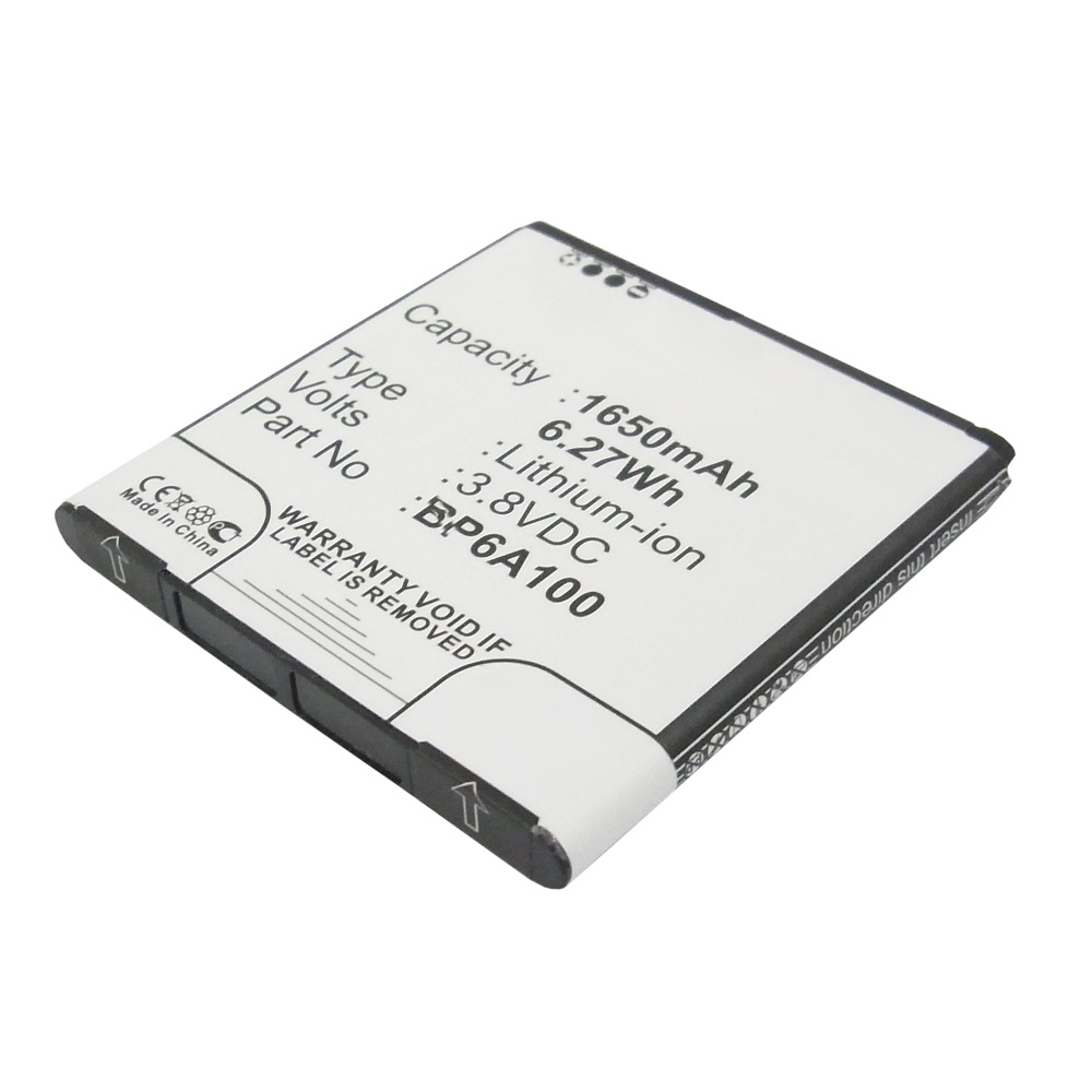 Synergy Digital Cell Phone Battery, Compatible with HTC 35H00190-09M, BP6A100 Cell Phone Battery (3.8V, Li-ion, 1650mAh)