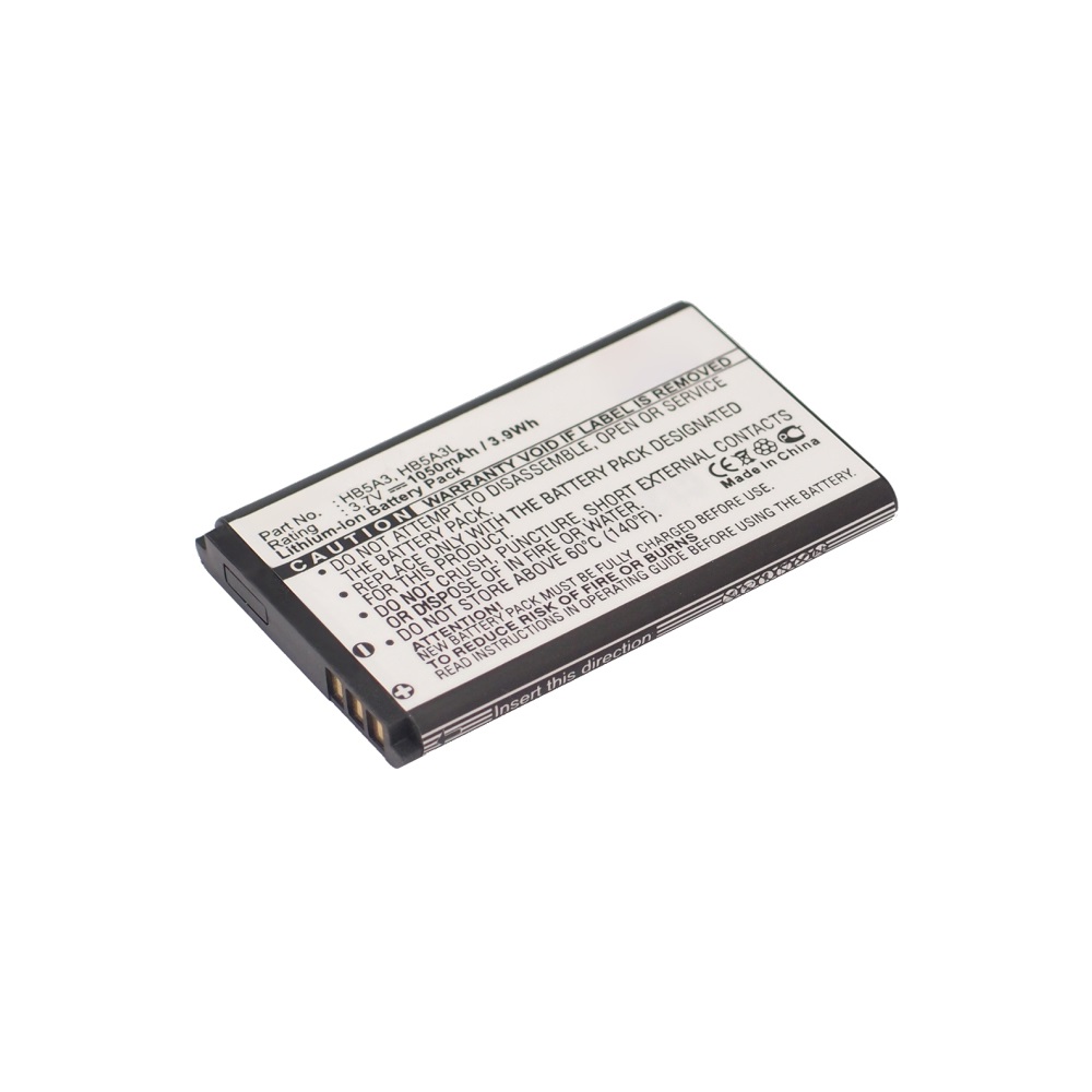 Synergy Digital Cell Phone Battery, Compatible with Huawei HB5A3, HB5A3L Cell Phone Battery (3.7V, Li-ion, 1050mAh)
