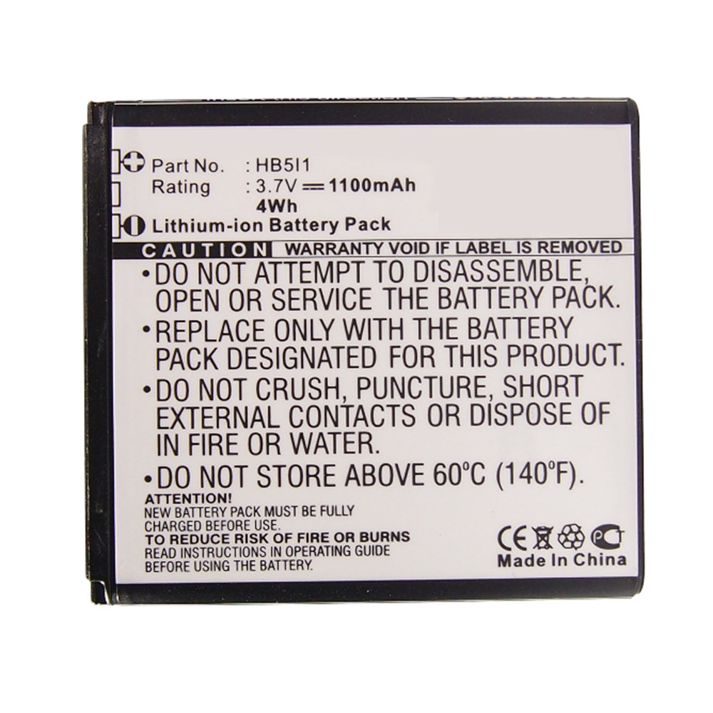 Synergy Digital Cell Phone Battery, Compatible with Huawei HB5I1H Cell Phone Battery (3.7V, Li-ion, 1100mAh)