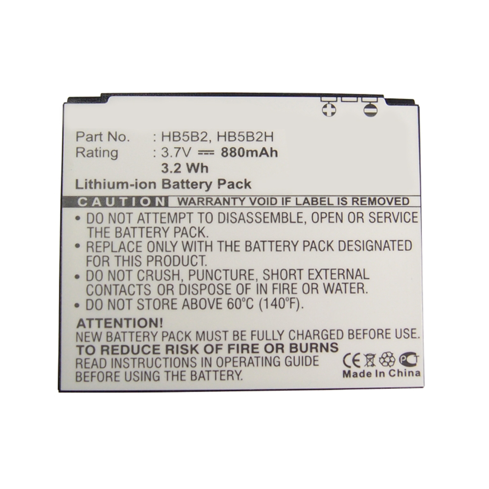 Synergy Digital Cell Phone Battery, Compatible with Huawei HB5B2, HB5B2H Cell Phone Battery (3.7V, Li-ion, 880mAh)