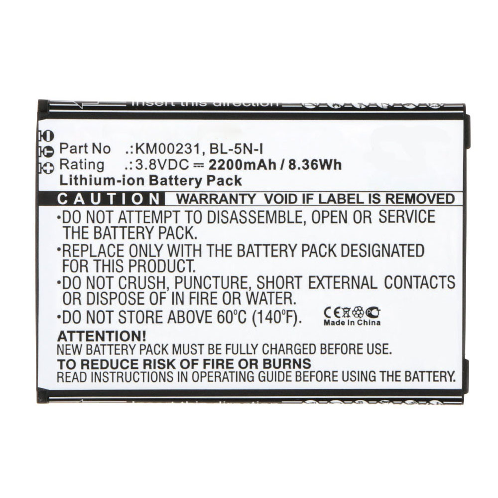 Synergy Digital Cell Phone Battery, Compatible with Kruger&Matz KM00231 Cell Phone Battery (Li-ion, 3.8V, 2200mAh)