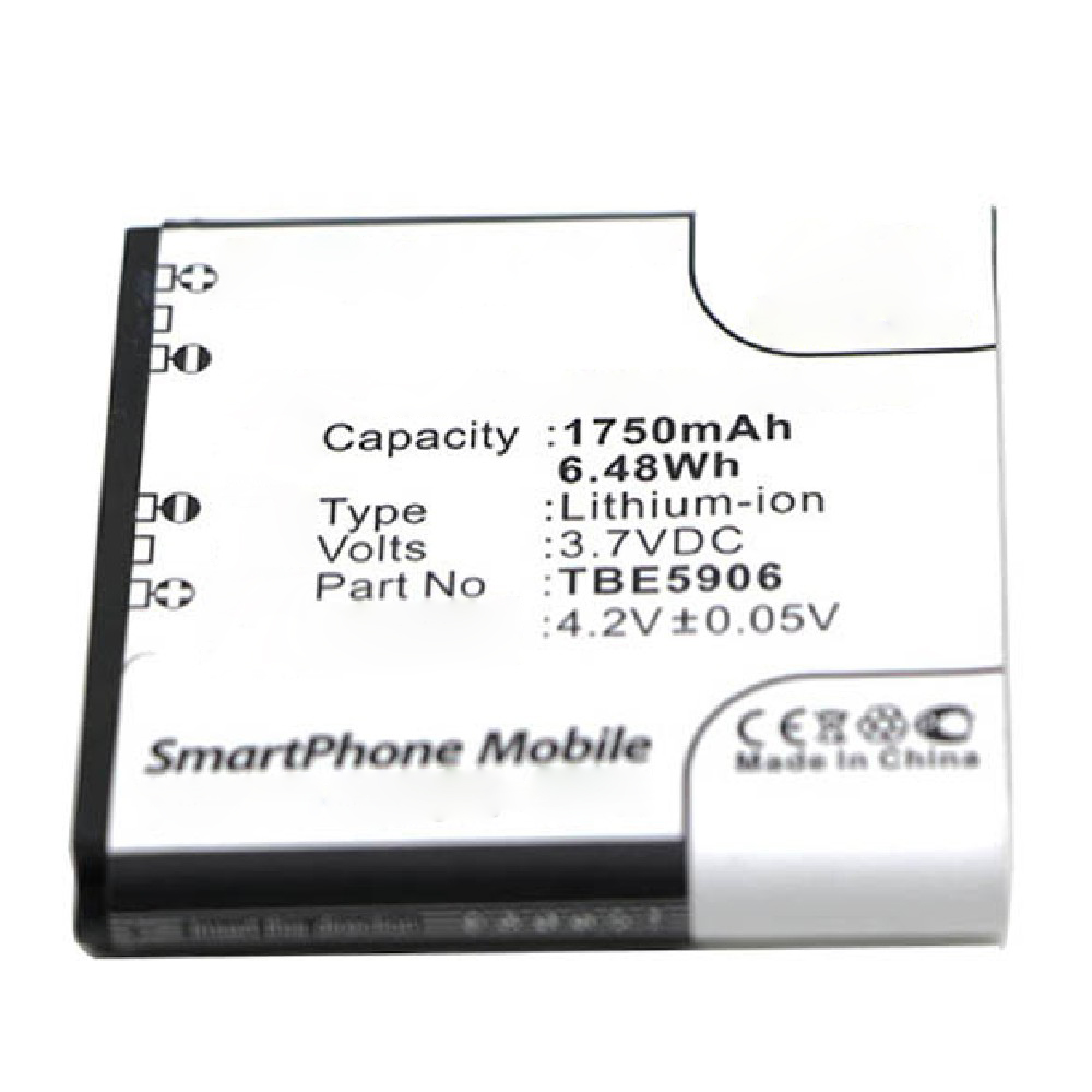 Synergy Digital Cell Phone Battery, Compatible with K-Touch TBW5915A Cell Phone Battery (Li-ion, 3.7V, 1750mAh)