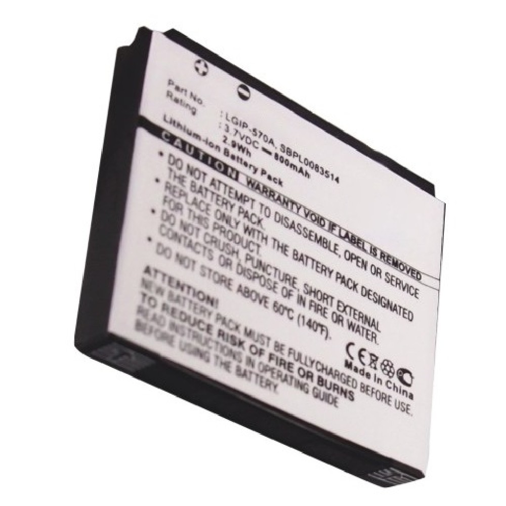 Synergy Digital Cell Phone Battery, Compatible with LG LGIP-570A Cell Phone Battery (Li-ion, 3.7V, 800mAh)