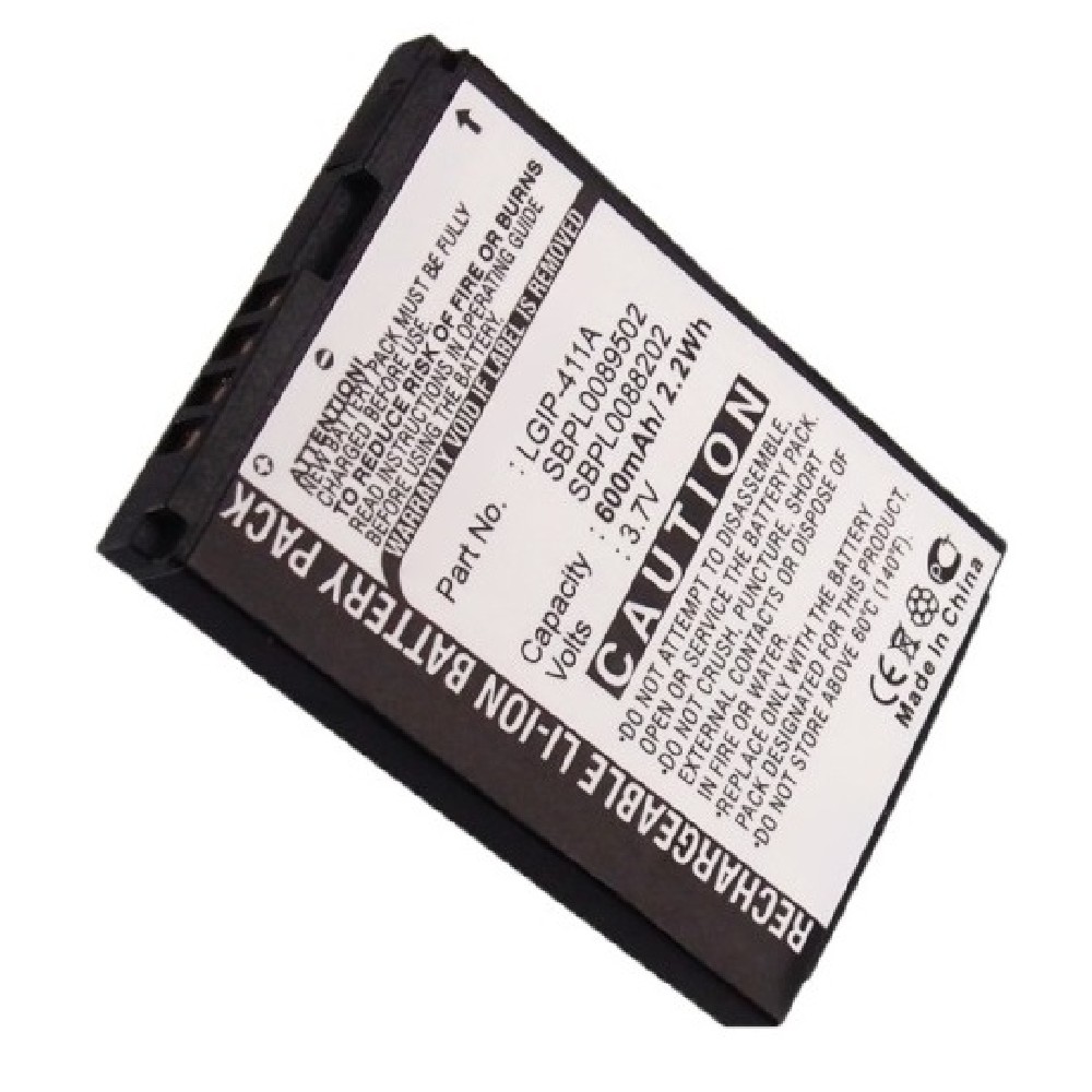 Synergy Digital Cell Phone Battery, Compatible with LG LGIP-411A Cell Phone Battery (Li-ion, 3.7V, 600mAh)