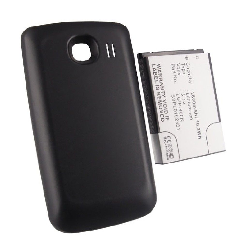 Synergy Digital Cell Phone Battery, Compatible with LG LGIP-400N Cell Phone Battery (Li-ion, 3.7V, 2800mAh)