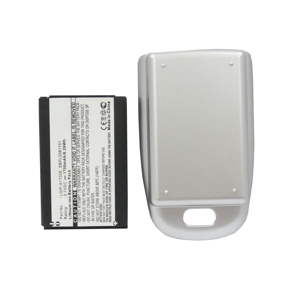 Synergy Digital Cell Phone Battery, Compatible with LG LGIP-A1700E Cell Phone Battery (Li-ion, 3.7V, 1700mAh)