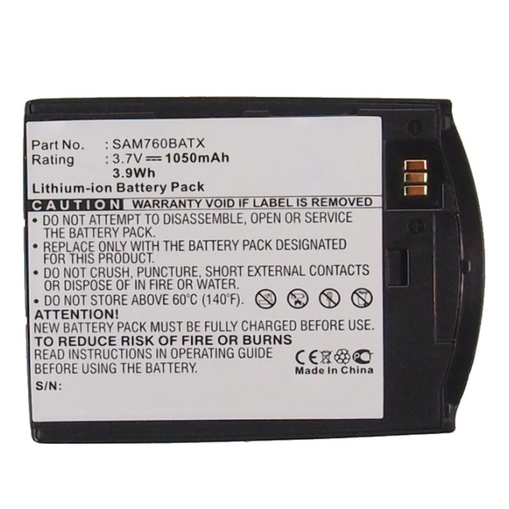 Synergy Digital Cell Phone Battery, Compatible with Samsung ABC760ADZBSTD Cell Phone Battery (Li-ion, 3.7V, 1050mAh)