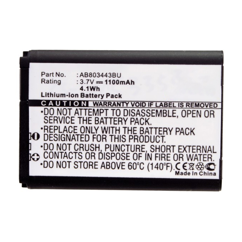 Synergy Digital Cell Phone Battery, Compatible with Samsung AB803443BU Cell Phone Battery (Li-ion, 3.7V, 1100mAh)