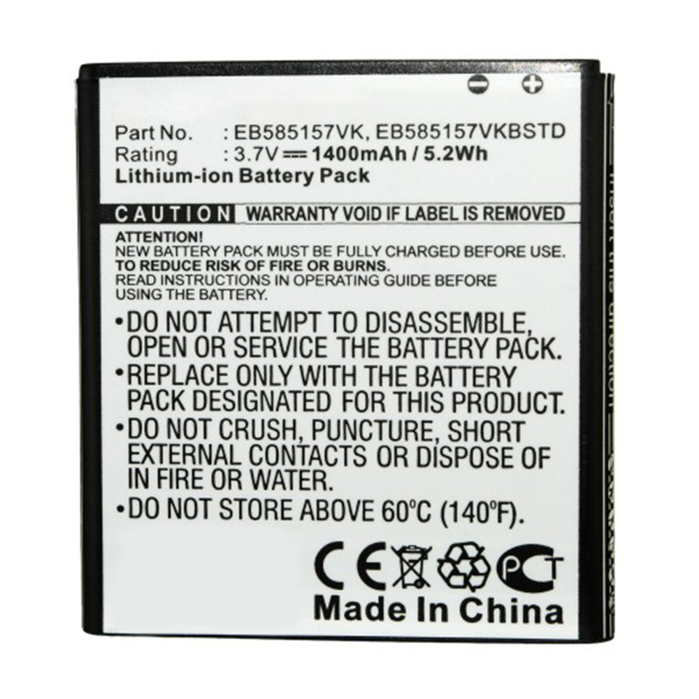 Synergy Digital Cell Phone Battery, Compatible with Samsung EB585157VK Cell Phone Battery (Li-ion, 3.7V, 1400mAh)