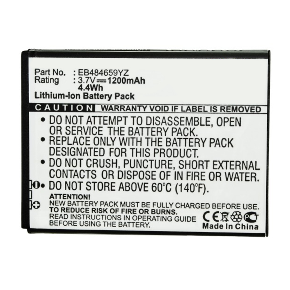 Synergy Digital Cell Phone Battery, Compatible with Samsung EB484659YZ Cell Phone Battery (Li-ion, 3.7V, 1200mAh)