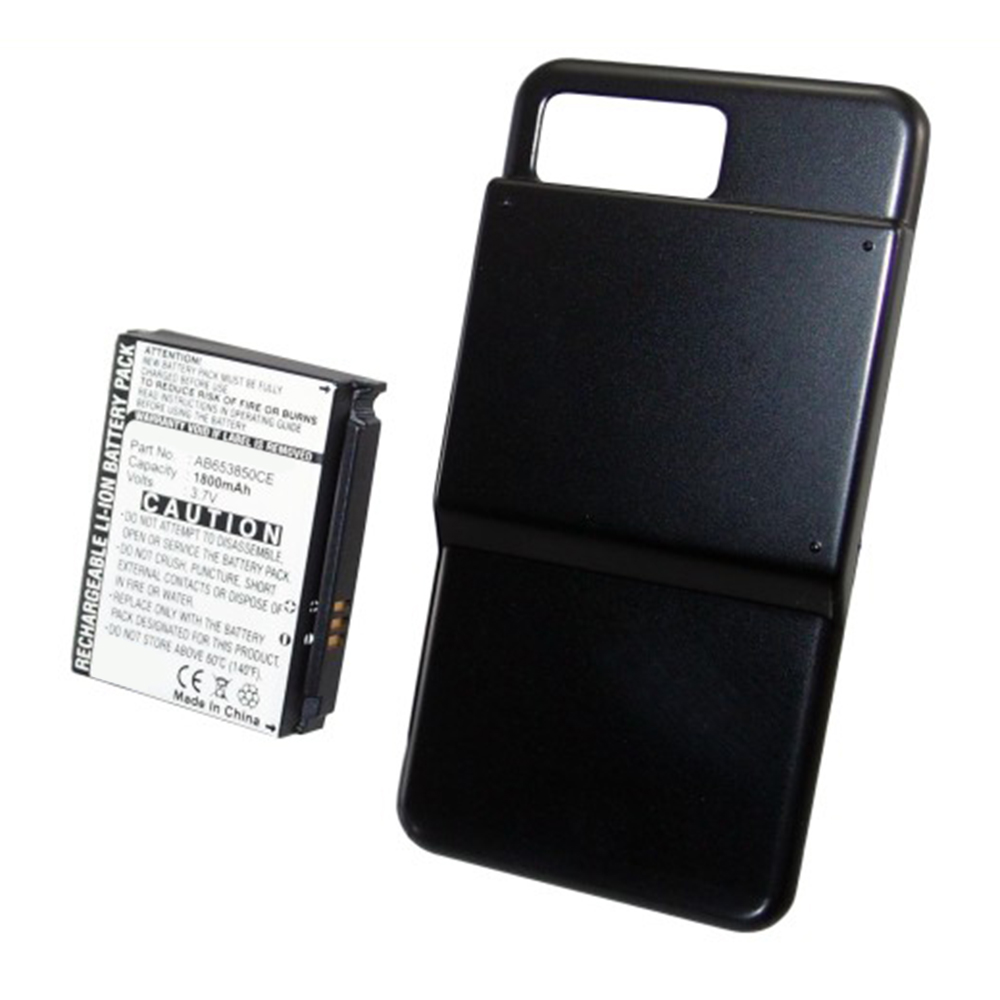 Synergy Digital Cell Phone Battery, Compatible with Samsung AB653850CE Cell Phone Battery (Li-ion, 3.7V, 1800mAh)