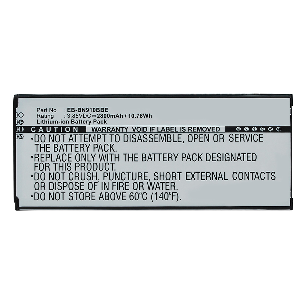 Synergy Digital Cell Phone Battery, Compatible with Samsung EB-BN910BBE Cell Phone Battery (Li-ion, 3.85V, 2800mAh)