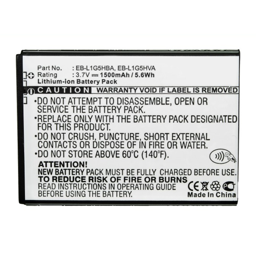 Synergy Digital Cell Phone Battery, Compatible with Samsung EB-L1G5HBA Cell Phone Battery (Li-ion, 3.7V, 1500mAh)