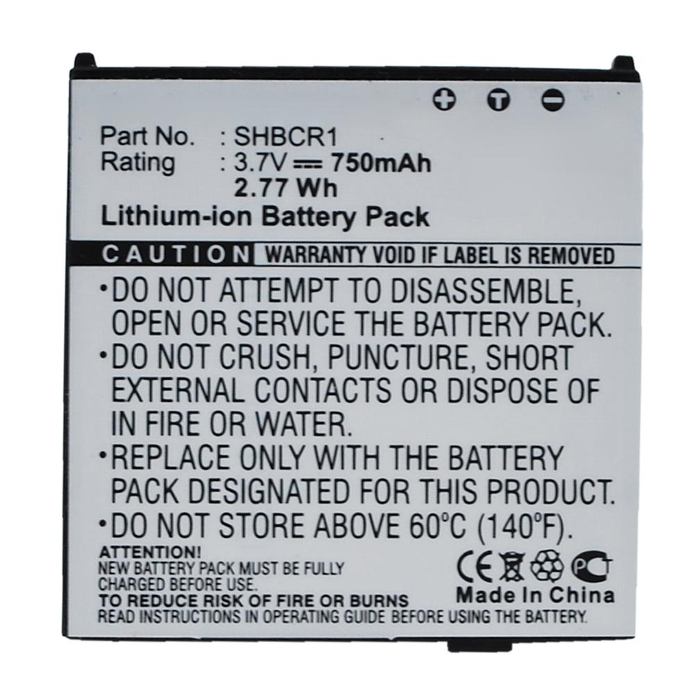 Synergy Digital Cell Phone Battery, Compatible with Sharp SHBCR1 Cell Phone Battery (Li-ion, 3.7V, 750mAh)