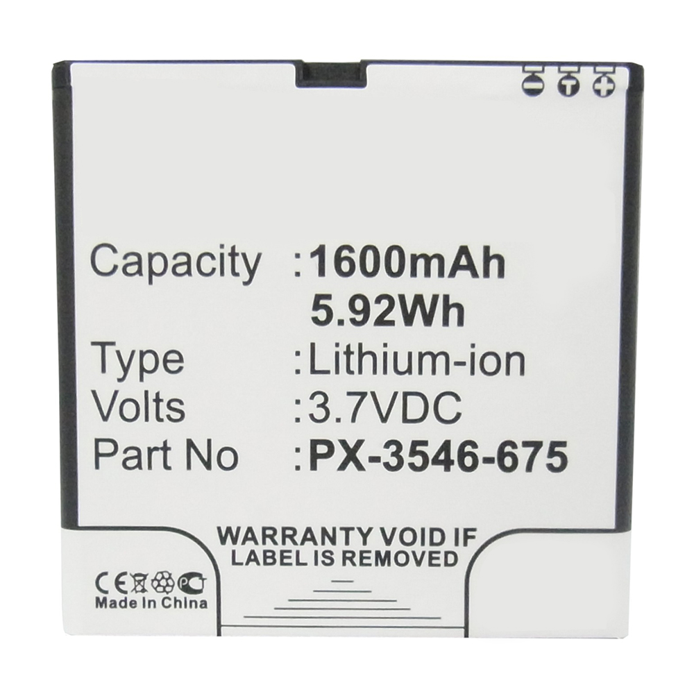 Synergy Digital Cell Phone Battery, Compatible with Simvalley PX-3546 Cell Phone Battery (Li-ion, 3.7V, 1600mAh)