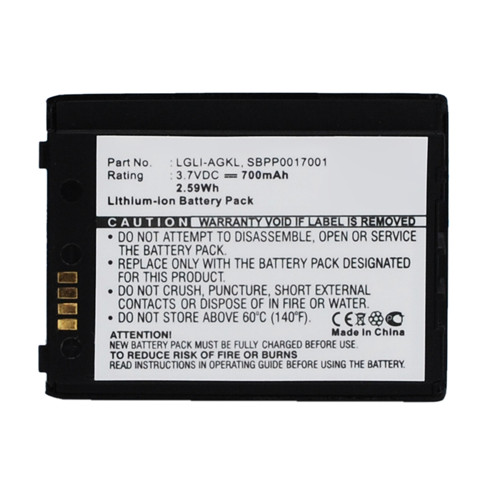 Synergy Digital Cell Phone Battery, Compatible with LG SBPL0083701 Cell Phone Battery (Li-ion, 3.7V, 700mAh)
