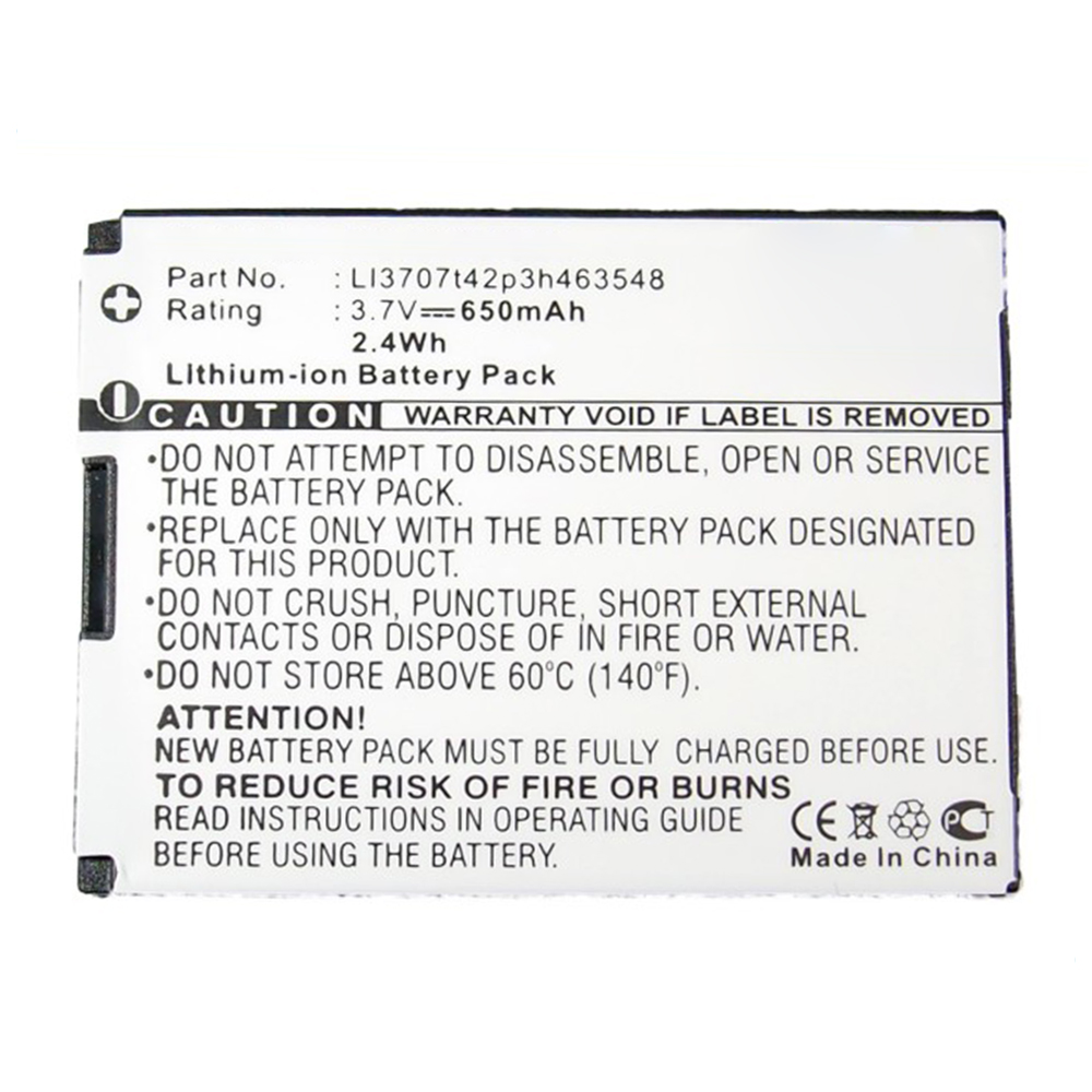 Synergy Digital Cell Phone Battery, Compatible with ZTE Li3704T42P3h463548 Cell Phone Battery (Li-ion, 3.7V, 650mAh)
