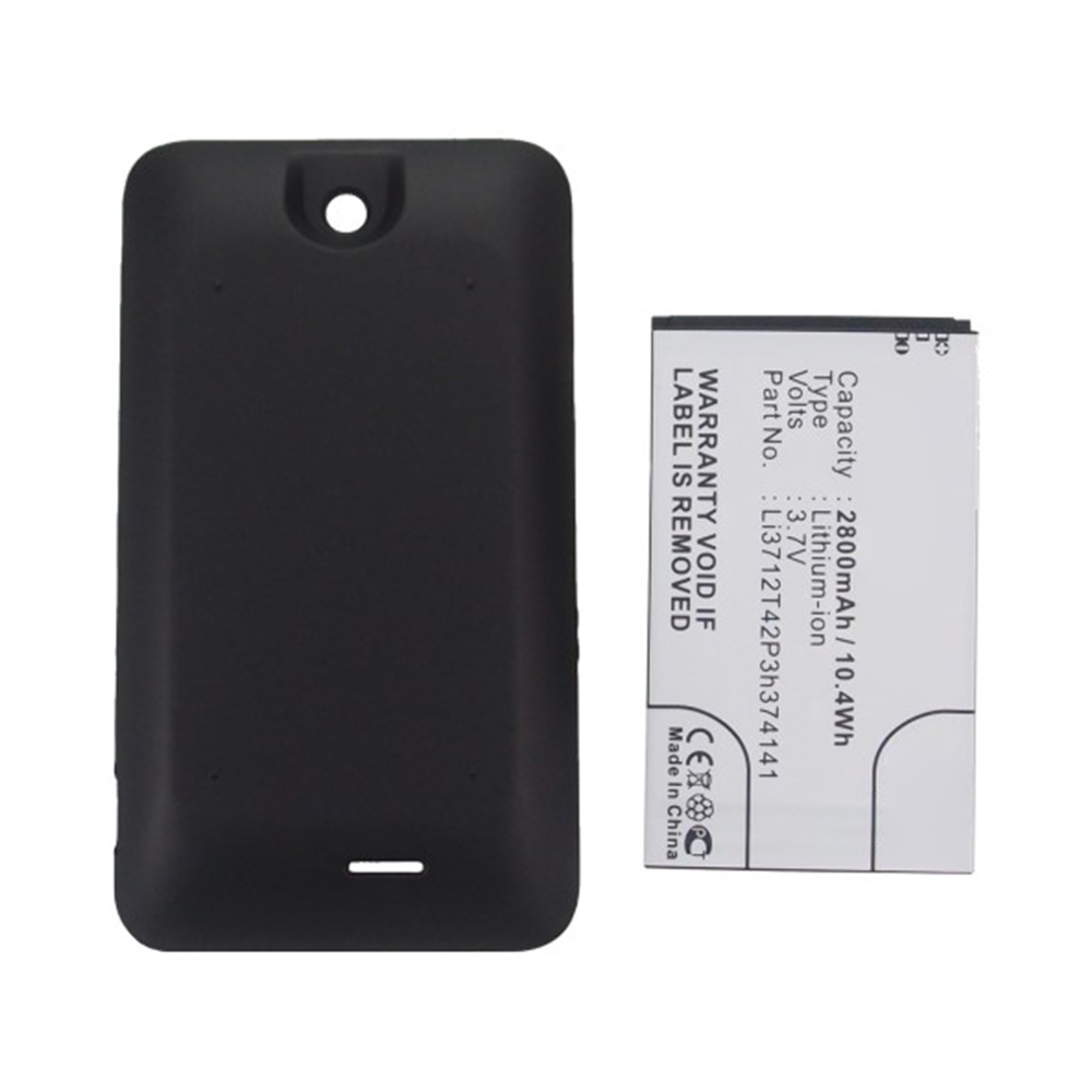 Synergy Digital Cell Phone Battery, Compatible with ZTE Li3712T42P3h374141 Cell Phone Battery (Li-ion, 3.7V, 2800mAh)