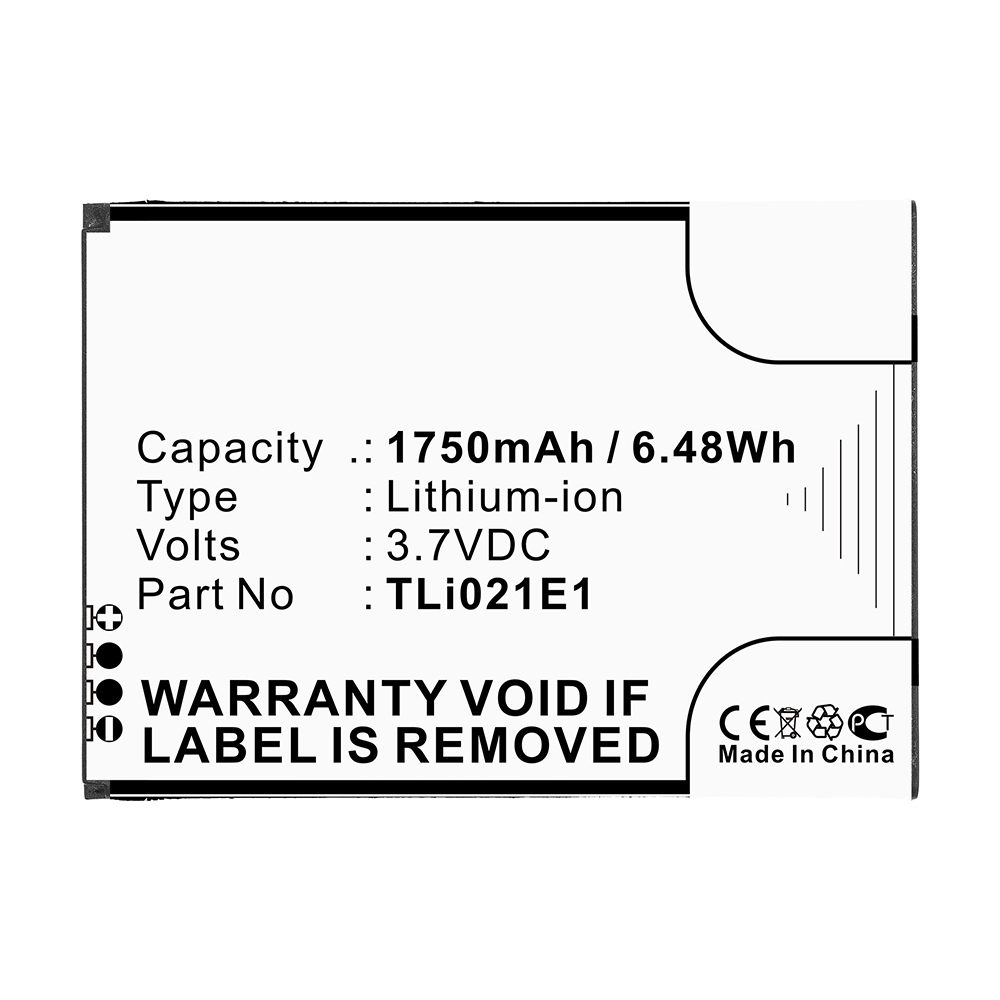 Synergy Digital Cell Phone Battery, Compatible with CAB2150008C1 Cell Phone Battery (3.7V, Li-ion, 1750mAh)