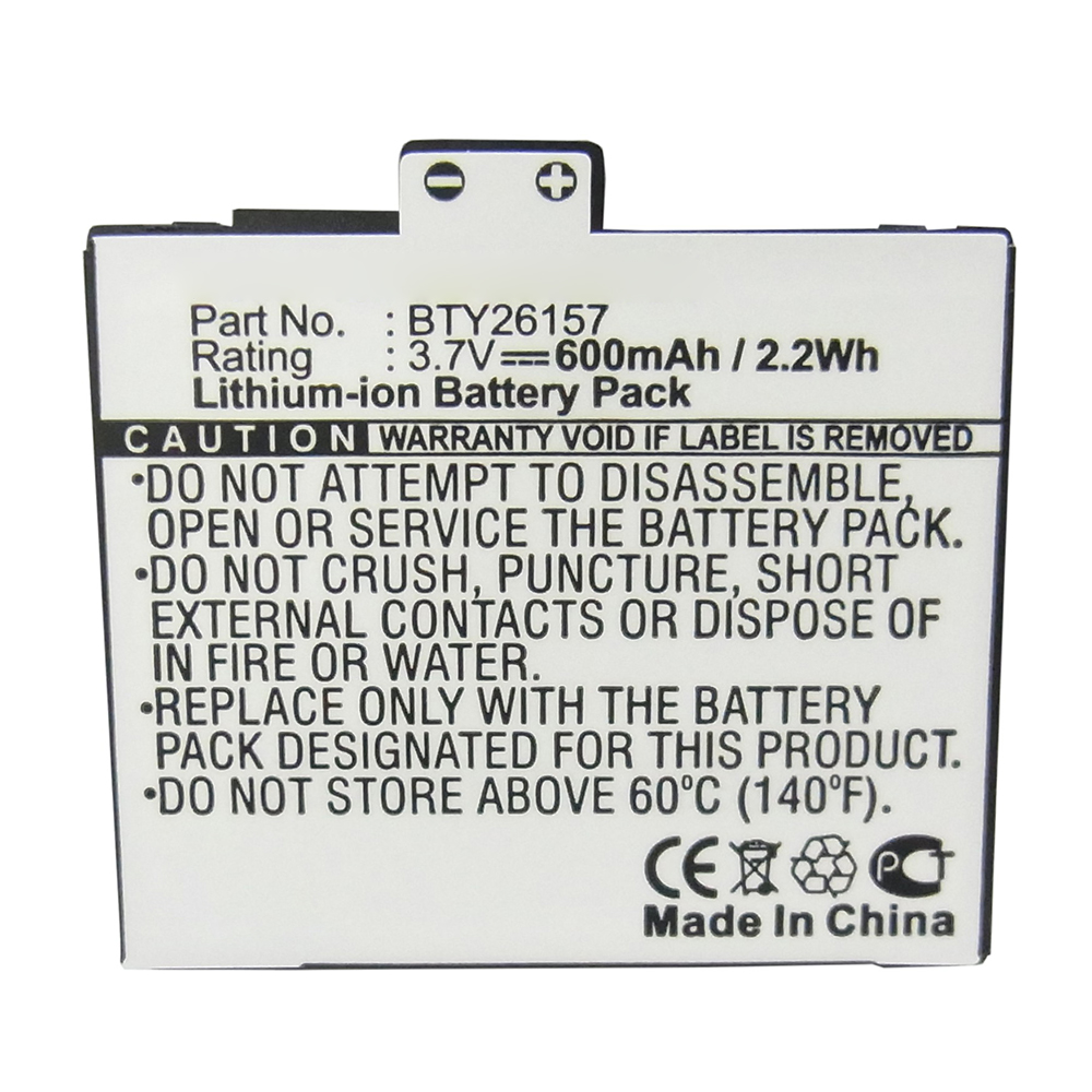 Synergy Digital Cell Phone Battery, Compatible with BTY26157 Cell Phone Battery (3.7V, Li-ion, 600mAh)