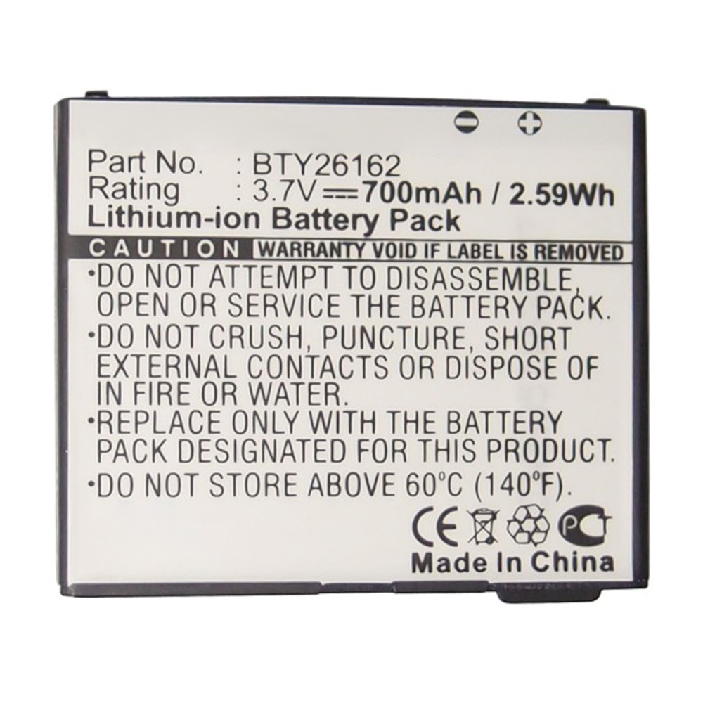 Synergy Digital Cell Phone Battery, Compatible with BTY26162 Cell Phone Battery (3.7V, Li-ion, 700mAh)