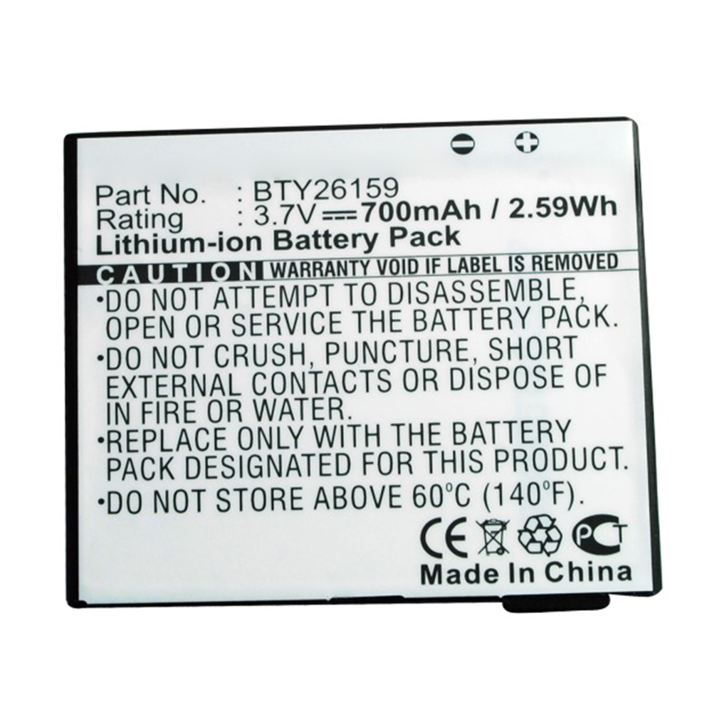 Synergy Digital Cell Phone Battery, Compatible with BTY26159 Cell Phone Battery (3.7V, Li-ion, 700mAh)