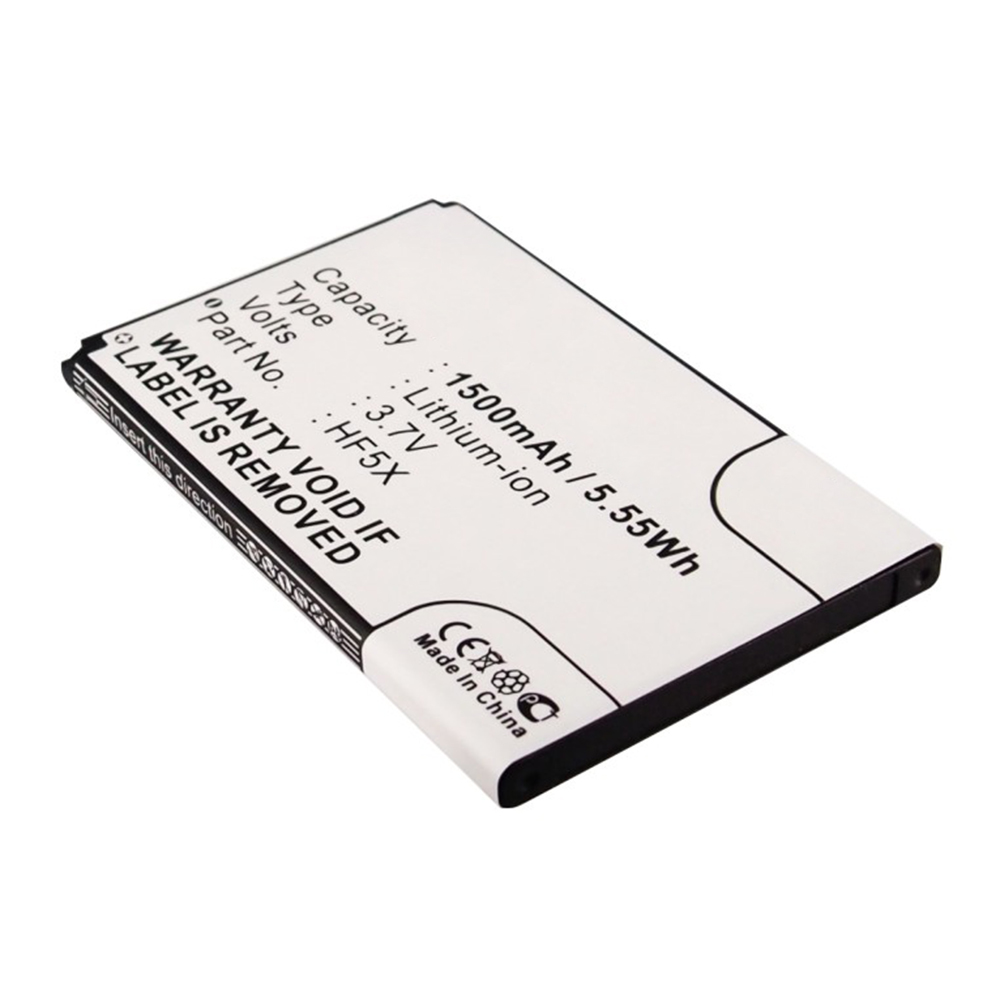 Synergy Digital Cell Phone Battery, Compatible with HF5X Cell Phone Battery (3.7V, Li-ion, 1500mAh)