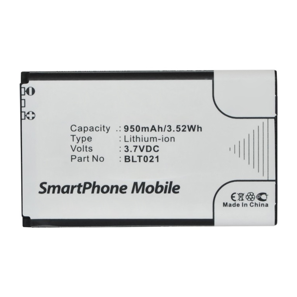 Synergy Digital Cell Phone Battery, Compatible with BLT021 Cell Phone Battery (3.7V, Li-ion, 950mAh)