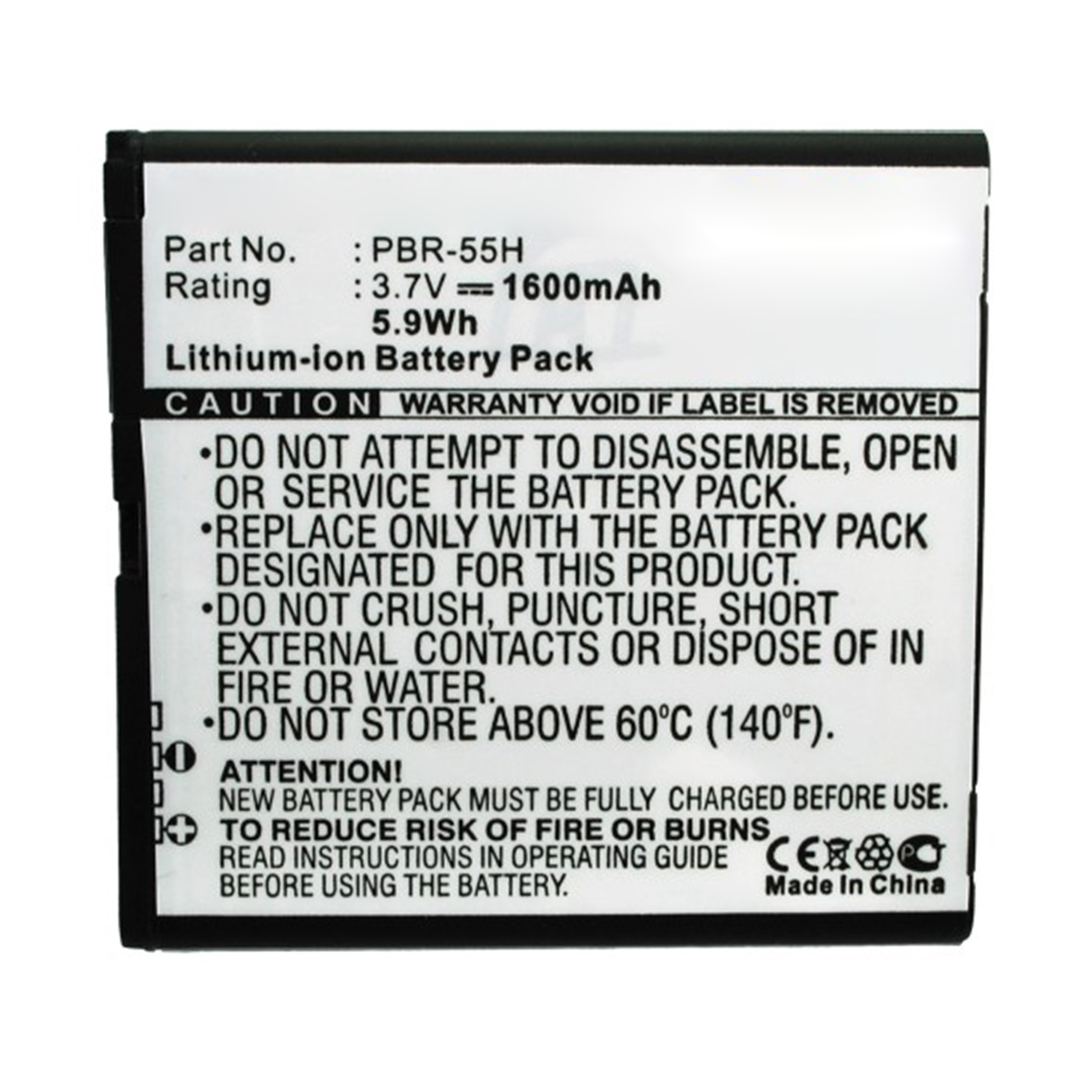 Synergy Digital Cell Phone Battery, Compatible with PBR-55H Cell Phone Battery (3.7V, Li-ion, 1600mAh)